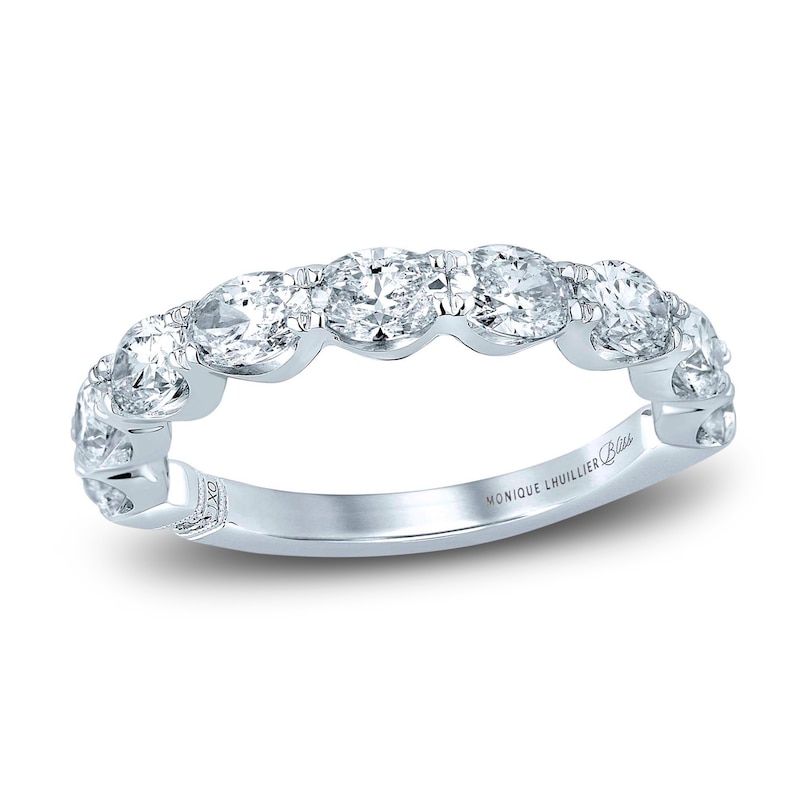 Monique Lhuillier Bliss Diamond Anniversary Band 2 ct tw Oval & Round-cut 18K White Gold