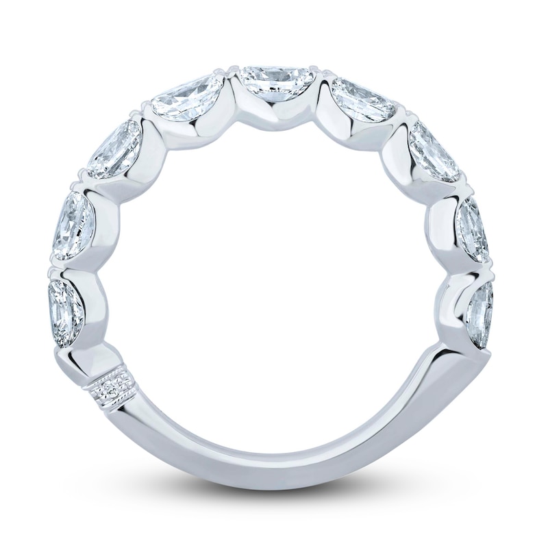 Monique Lhuillier Bliss Diamond Anniversary Band 2 ct tw Oval & Round-cut 18K White Gold