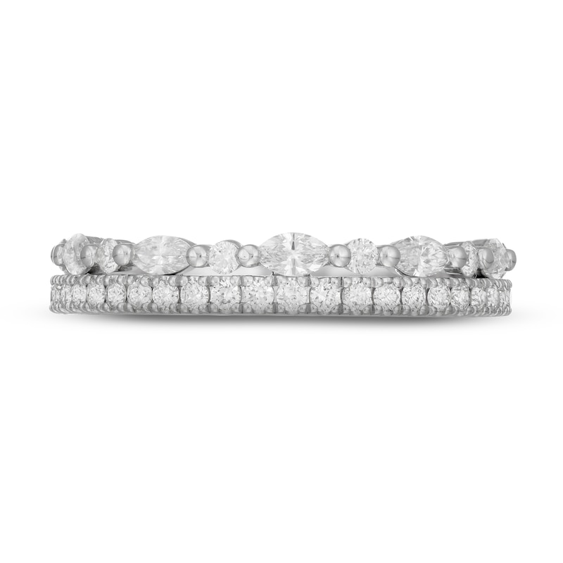 Main Image 3 of Neil Lane Diamond Anniversary Band 3/4 ct tw Round & Marquise-cut 14K White Gold