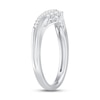 Thumbnail Image 2 of Now + Forever Diamond Contour Anniversary Ring 1/5 ct tw Round-cut 10K White Gold