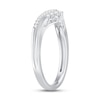 Thumbnail Image 1 of Diamond Contour Anniversary Ring 1/5 ct tw Round-cut 10K White Gold