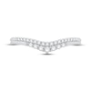 Thumbnail Image 3 of Now + Forever Diamond Contour Anniversary Ring 1/5 ct tw Round-cut 10K White Gold