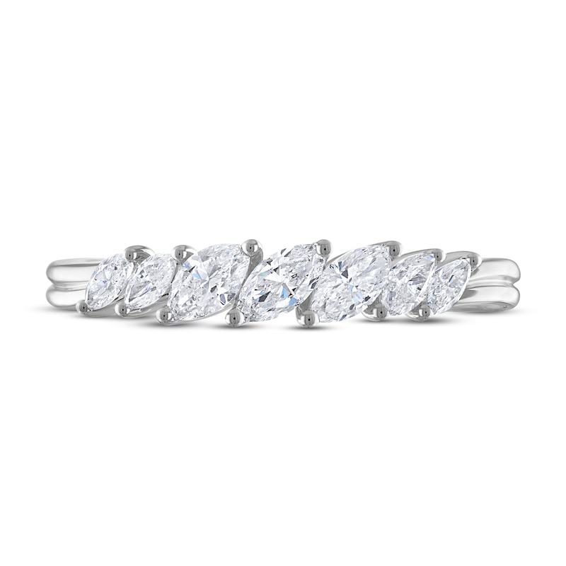 Main Image 3 of Now + Forever Diamond Anniversary Ring 1/2 ct tw Marquise-cut 14K White Gold