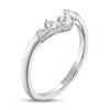 Thumbnail Image 2 of Now + Forever Diamond Contour Anniversary Ring 1/4 ct tw Pear & Round-cut 14K White Gold