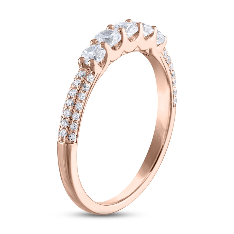 Main Image 2 of Now + Forever Diamond Anniversary Ring 5/8 ct tw Round-cut 14K Rose Gold