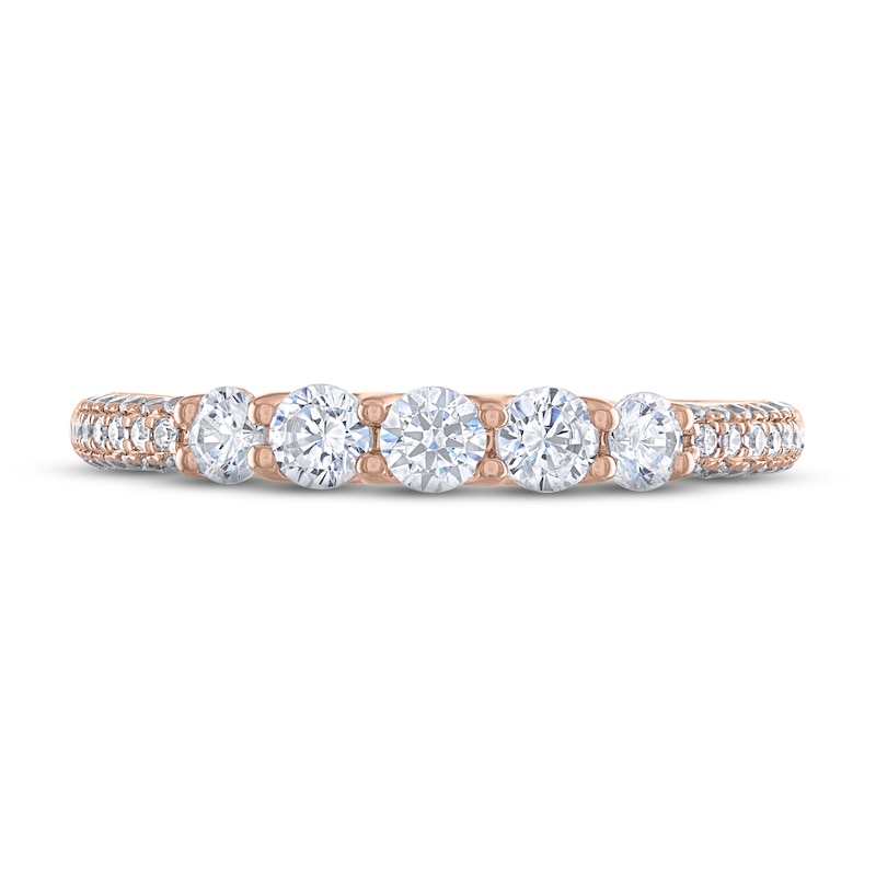 Main Image 3 of Now + Forever Diamond Anniversary Ring 5/8 ct tw Round-cut 14K Rose Gold