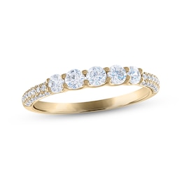 Now + Forever Diamond Anniversary Ring 5/8 ct tw Round-cut 14K Yellow Gold