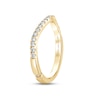 Thumbnail Image 2 of Monique Lhuillier Bliss Diamond Contour Anniversary Ring 1/4 ct tw Round-cut 18K Yellow Gold