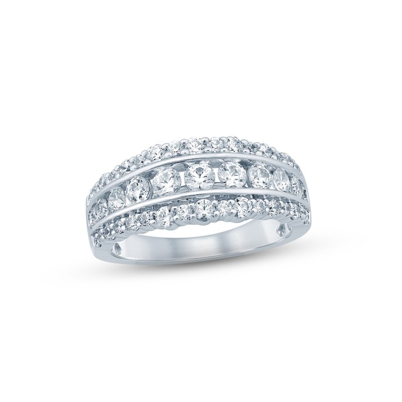 Main Image 1 of Now + Forever Diamond Anniversary Ring 1-1/2 ct tw Round-cut 14K White Gold