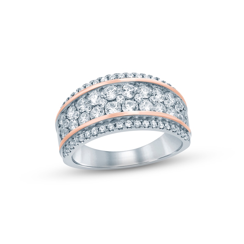Main Image 1 of Now + Forever Diamond Anniversary Ring 1-5/8 ct tw Round-cut 14K Two-Tone Gold