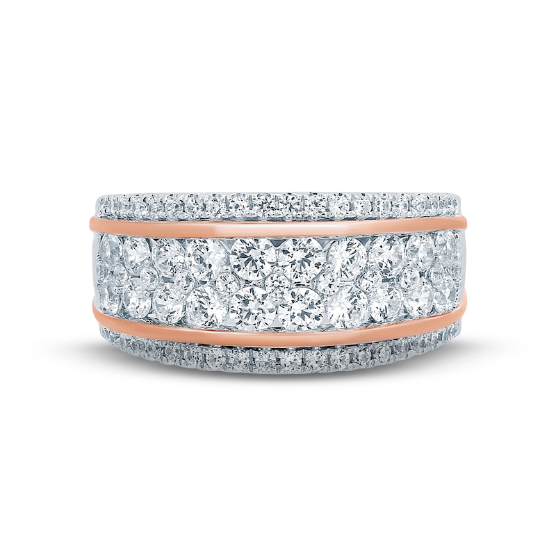 Main Image 3 of Now + Forever Diamond Anniversary Ring 1-5/8 ct tw Round-cut 14K Two-Tone Gold