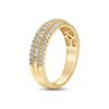 Thumbnail Image 1 of Diamond Anniversary Ring 5/8 ct tw Round & Baguette-cut 14K Yellow Gold