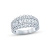 Diamond Anniversary Ring 2 ct tw Round-cut 14K White Gold