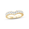 Thumbnail Image 1 of Now + Forever Diamond Contour Anniversary Ring 1 ct tw Round-cut 14K Yellow Gold