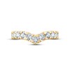 Thumbnail Image 3 of Now + Forever Diamond Contour Anniversary Ring 1 ct tw Round-cut 14K Yellow Gold