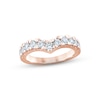 Thumbnail Image 1 of Now + Forever Diamond Contour Anniversary Ring 1 ct tw Round-cut 14K Rose Gold