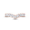 Thumbnail Image 3 of Now + Forever Diamond Contour Anniversary Ring 1 ct tw Round-cut 14K Rose Gold