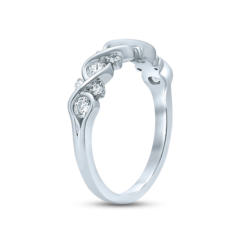 Main Image 2 of Now + Forever Diamond Anniversary Ring 1/2 ct tw Round-cut 14K White Gold