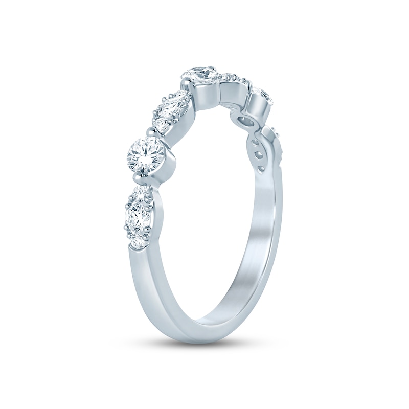 Main Image 2 of Now + Forever Diamond Anniversary Ring 1/2 ct tw Round-cut 14K White Gold