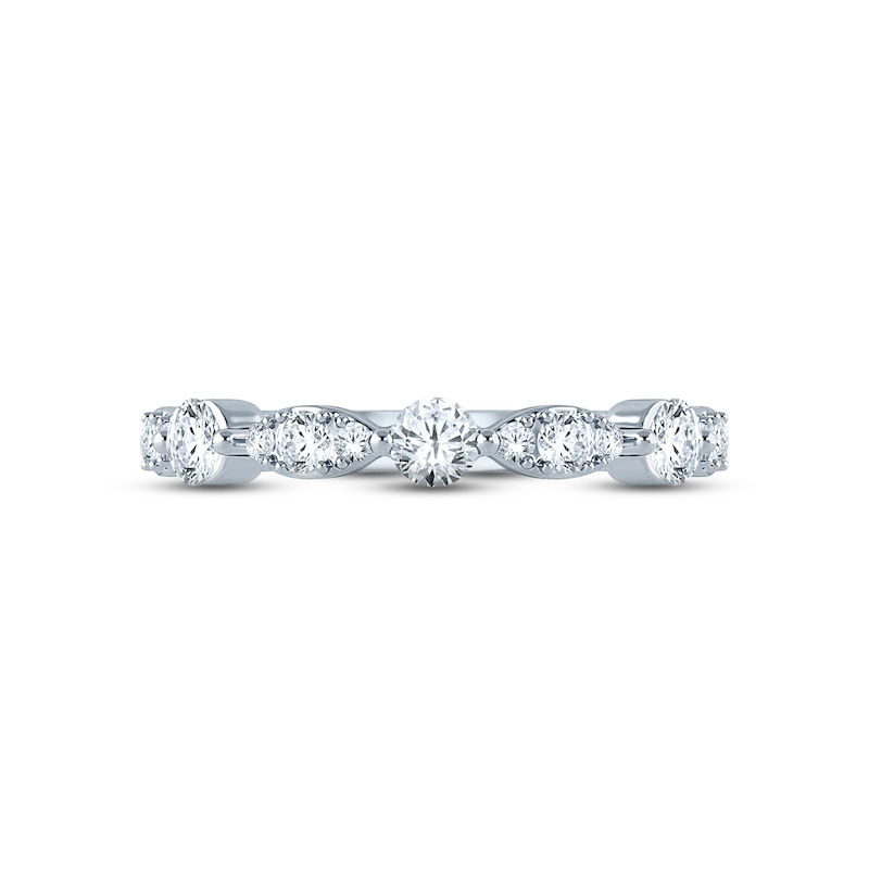 Main Image 3 of Now + Forever Diamond Anniversary Ring 1/2 ct tw Round-cut 14K White Gold