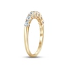 Thumbnail Image 2 of Now + Forever Diamond Anniversary Ring 1/2 ct tw Round & Baguette-cut 14K Yellow Gold
