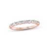 Thumbnail Image 1 of Now + Forever Diamond Anniversary Ring 1/2 ct tw Round & Baguette-cut 14K Rose Gold