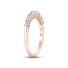Thumbnail Image 2 of Now + Forever Diamond Anniversary Ring 1/2 ct tw Round & Baguette-cut 14K Rose Gold