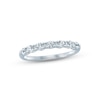 Thumbnail Image 1 of Now + Forever Diamond Anniversary Ring 1/2 ct tw Round & Baguette-cut 14K White Gold