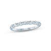 Thumbnail Image 0 of Diamond Anniversary Ring 1/2 ct tw Round & Baguette-cut 14K White Gold