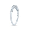 Thumbnail Image 2 of Now + Forever Diamond Anniversary Ring 1/2 ct tw Round & Baguette-cut 14K White Gold
