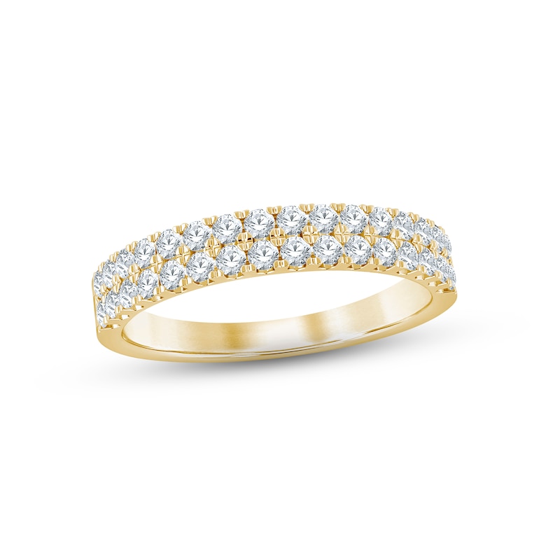 Main Image 1 of Now + Forever Diamond Anniversary Ring 1/2 ct tw Round-cut 14K Yellow Gold