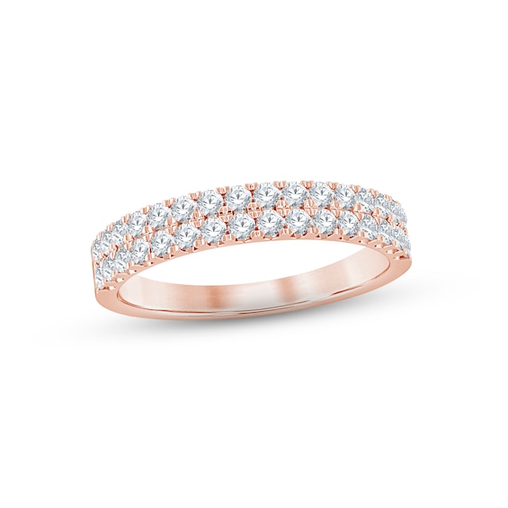 Now + Forever Diamond Anniversary Ring 1/2 ct tw Round-cut 14K Rose Gold