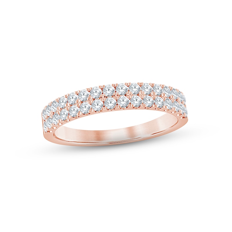 Main Image 1 of Now + Forever Diamond Anniversary Ring 1/2 ct tw Round-cut 14K Rose Gold