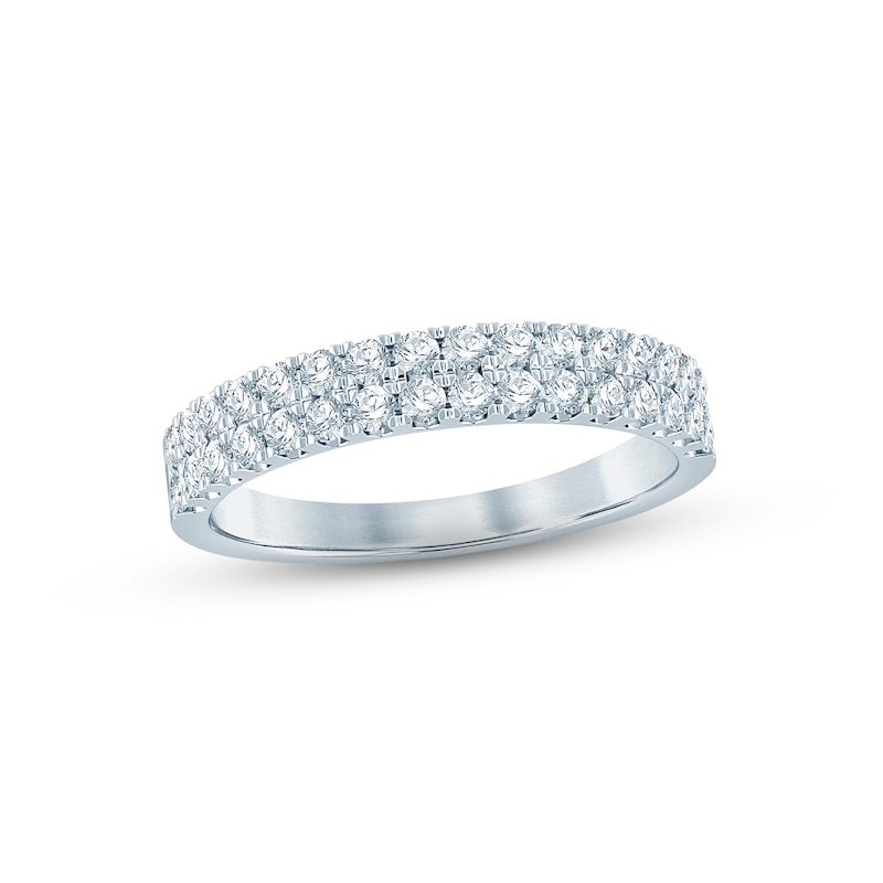 Main Image 1 of Now + Forever Diamond Anniversary Ring 1/2 ct tw Round-cut 14K White Gold