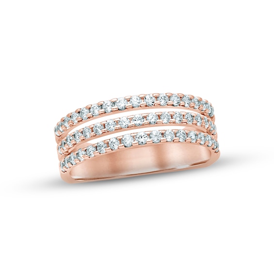 Now + Forever Diamond Anniversary Ring 3/4 ct tw Round-cut 14K Rose Gold