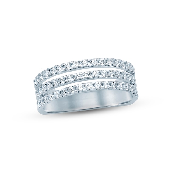 Now + Forever Diamond Anniversary Ring 3/4 ct tw Round-cut 14K White Gold