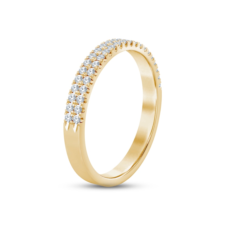 Diamond Anniversary Ring 1/4 ct tw Round-cut 10K Yellow Gold