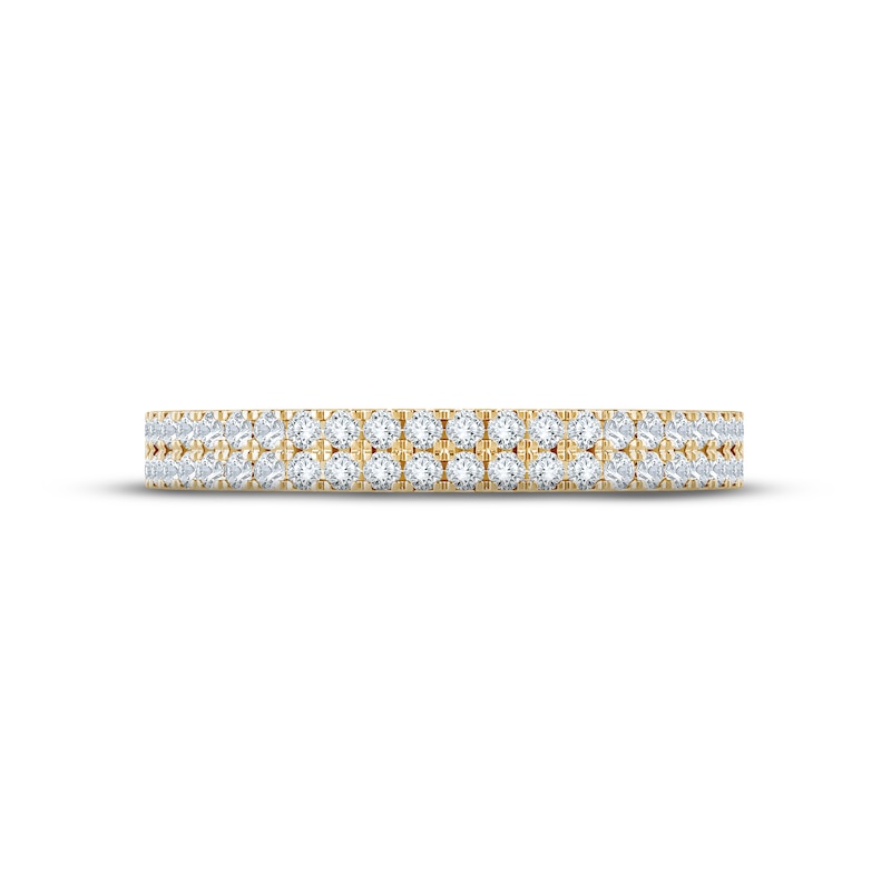 Diamond Anniversary Ring 1/4 ct tw Round-cut 10K Yellow Gold