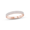 Thumbnail Image 0 of Diamond Anniversary Ring 1/4 ct tw Round-cut 10K Rose Gold