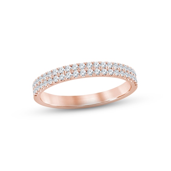 Now + Forever Diamond Anniversary Ring 1/4 ct tw Round-cut 10K Rose Gold