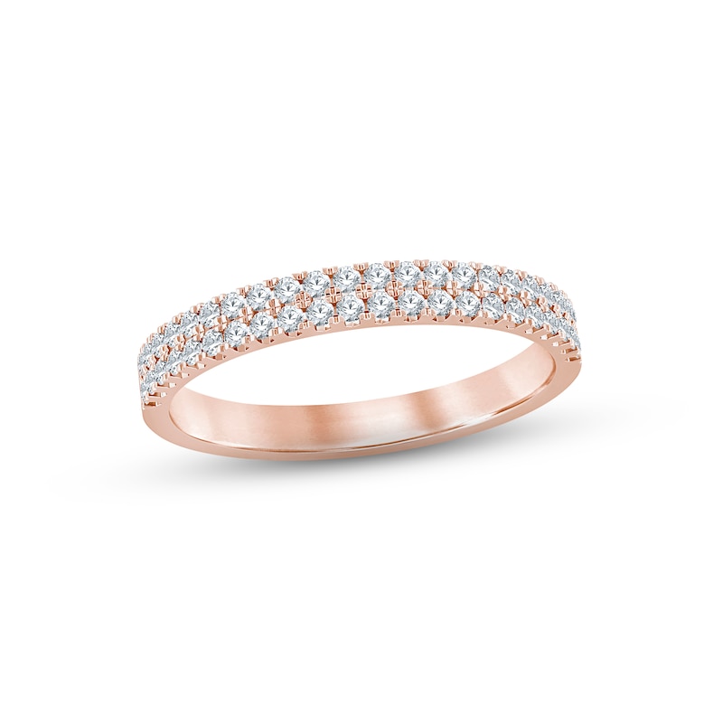 Main Image 1 of Now + Forever Diamond Anniversary Ring 1/4 ct tw Round-cut 10K Rose Gold