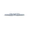 Thumbnail Image 3 of Now + Forever Diamond Anniversary Ring 1/5 ct tw Round & Baguette-cut 10K White Gold