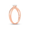 Thumbnail Image 2 of Diamond Split Shank Promise Ring 1/6 ct tw 10K Rose Gold
