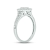 Thumbnail Image 1 of Diamond Flower Promise Ring 3/4 ct tw Round-cut 10K White Gold