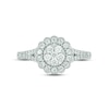 Thumbnail Image 2 of Diamond Flower Promise Ring 3/4 ct tw Round-cut 10K White Gold