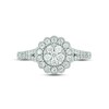 Thumbnail Image 3 of Multi-Diamond Flower Halo Promise Ring 3/4 ct tw 10K White Gold