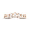 Thumbnail Image 4 of Now + Forever Diamond Contour Anniversary Ring 1/2 ct tw Round-cut 14K Rose Gold