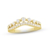 Thumbnail Image 1 of Now + Forever Diamond Contour Anniversary Ring 1/2 ct tw Round-cut 14K Yellow Gold