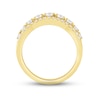 Thumbnail Image 3 of Now + Forever Diamond Contour Anniversary Ring 1/2 ct tw Round-cut 14K Yellow Gold