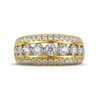 Diamond Anniversary Ring 1 ct tw Round-cut 10K Two-Tone Gold